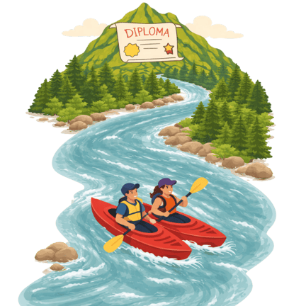 People exploring outdoor trail 