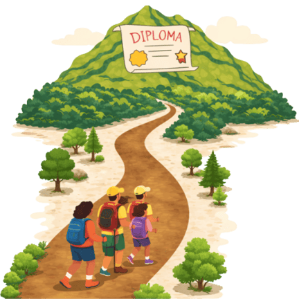 People exploring outdoor trail 