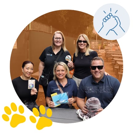 group of 5 leaders at Taylion homeschool 