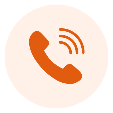 Icon of orange phone
