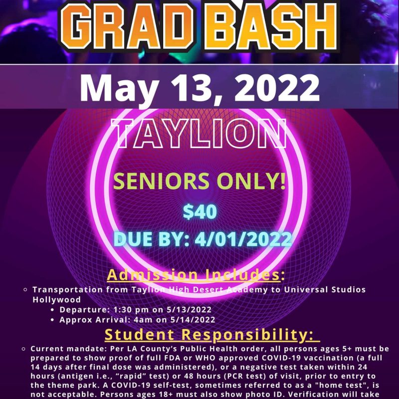 Grad Bash - Universal Studios